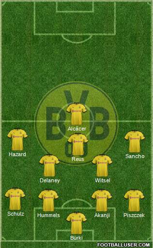 Borussia Dortmund Formation 2020