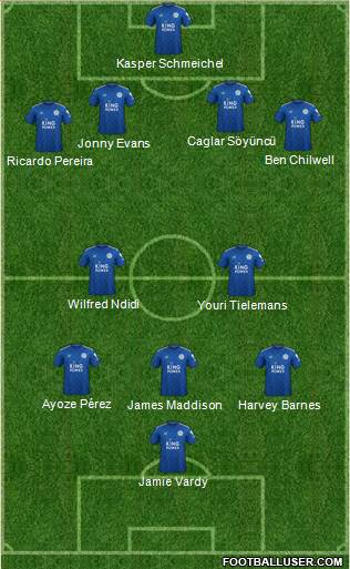 Leicester City Formation 2020