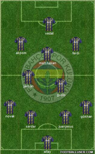 Fenerbahçe SK Formation 2020