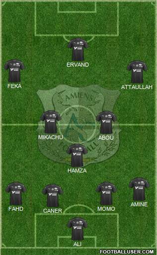 Amiens Sporting Club Football Formation 2020