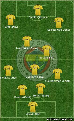 Fenerbahçe SK Formation 2020