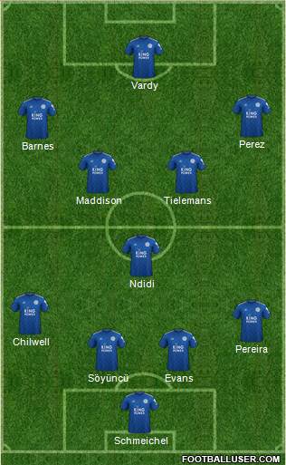 Leicester City Formation 2020