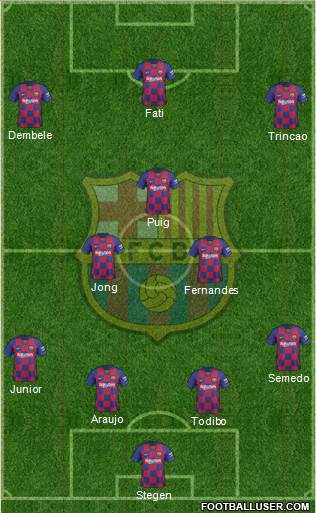 F.C. Barcelona Formation 2020