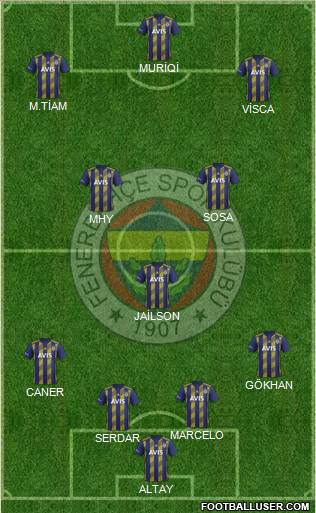 Fenerbahçe SK Formation 2020