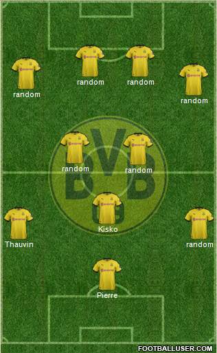 Borussia Dortmund Formation 2020