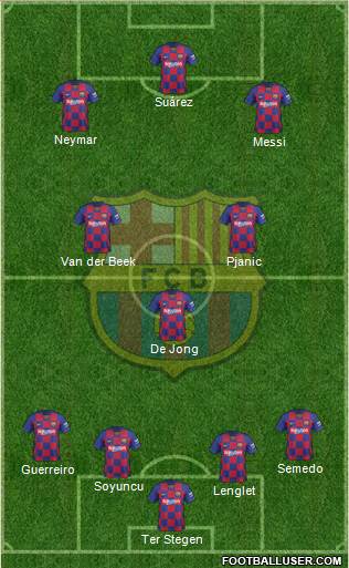 F.C. Barcelona Formation 2020