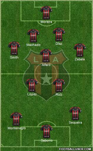 Liga Deportiva Alajuelense football formation