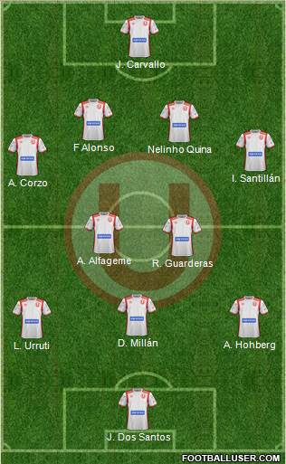 C Universitario D football formation