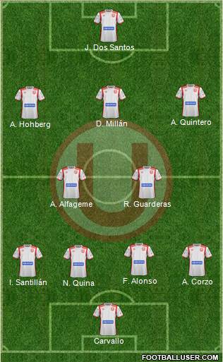 C Universitario D football formation