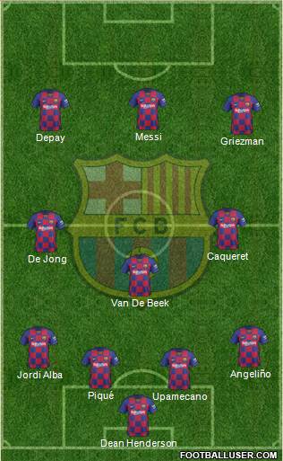 F.C. Barcelona Formation 2020
