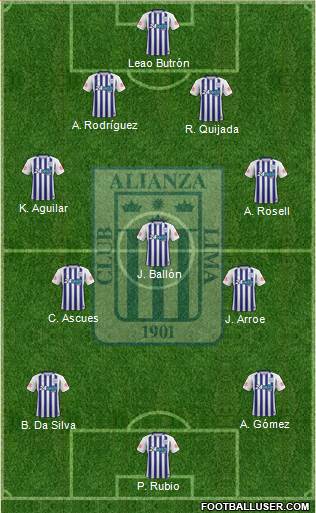 C Alianza Lima Formation 2020
