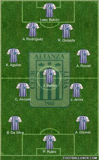 C Alianza Lima football formation