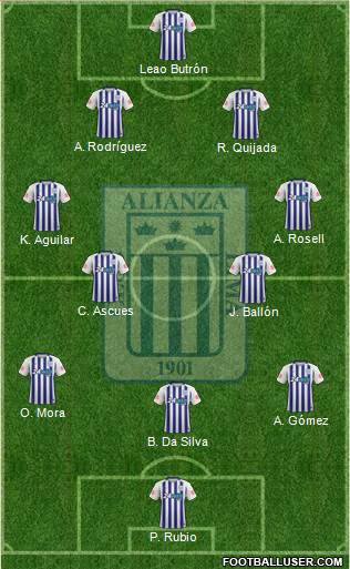 C Alianza Lima football formation