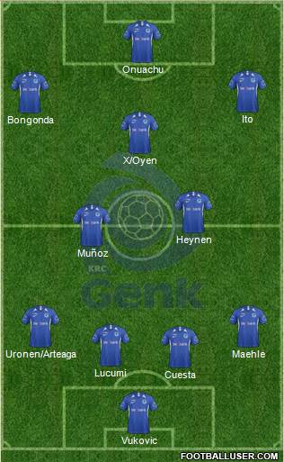 K Racing Club Genk football formation