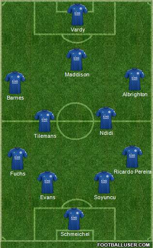 Leicester City Formation 2020