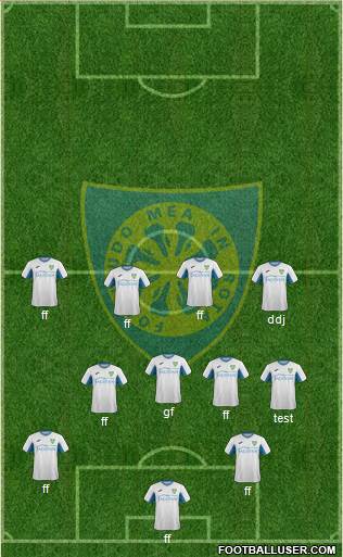 Carrarese 4-2-4 football formation