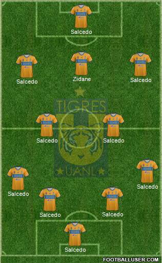 Club Universitario de Nuevo León Formation 2020