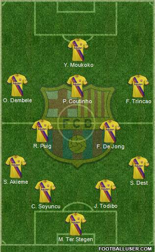 F.C. Barcelona Formation 2020