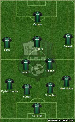 Sassuolo football formation