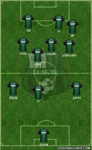 Sassuolo football formation