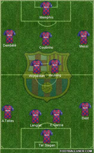 F.C. Barcelona Formation 2020