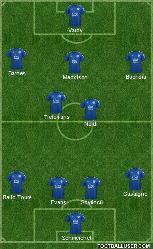 Leicester City Formation 2020