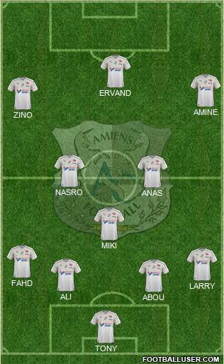 Amiens Sporting Club Football Formation 2020