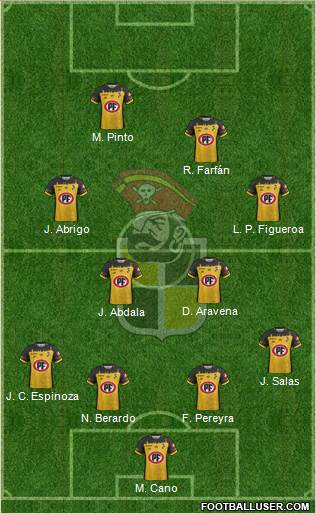 CD Coquimbo Unido S.A.D.P. football formation