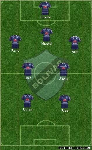 C Bolívar football formation