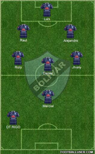 C Bolívar football formation