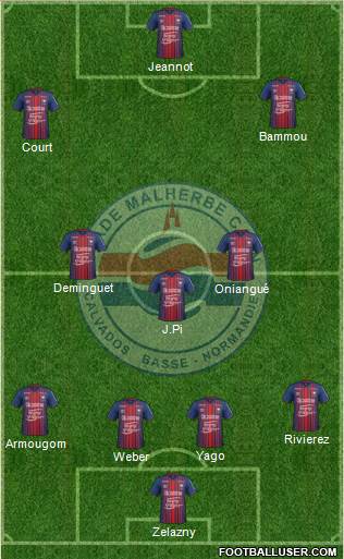 Stade Malherbe Caen Basse-Normandie football formation