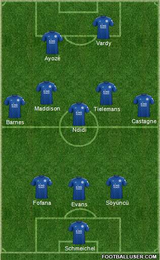 Leicester City Formation 2020