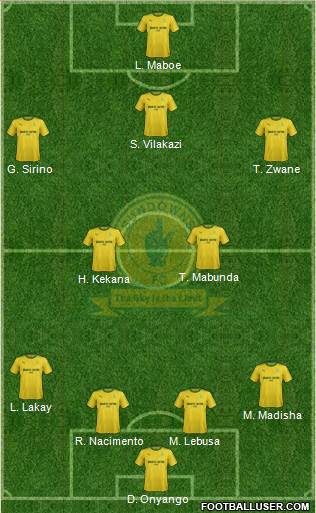 Mamelodi Sundowns football formation