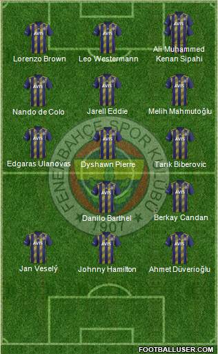 Fenerbahçe SK Formation 2020