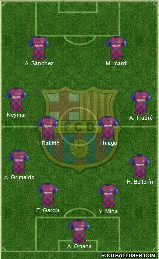 F.C. Barcelona Formation 2020