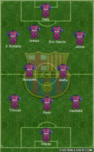 F.C. Barcelona Formation 2020