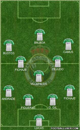 R. Racing Club S.A.D. football formation