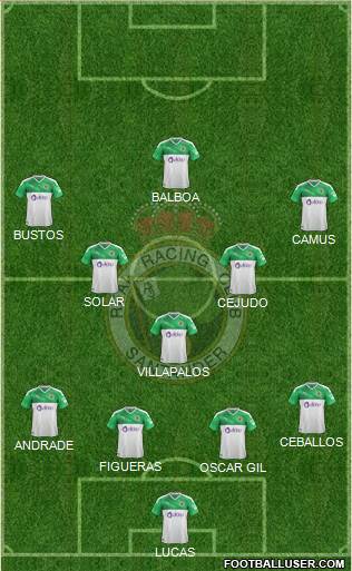 R. Racing Club S.A.D. football formation