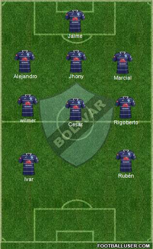 C Bolívar football formation