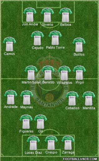 R. Racing Club S.A.D. football formation