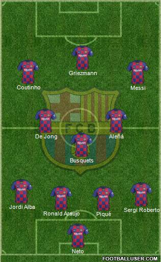F.C. Barcelona Formation 2020