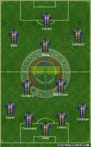 Fenerbahçe SK Formation 2020
