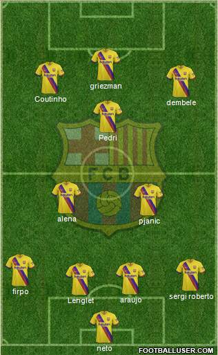 F.C. Barcelona Formation 2020