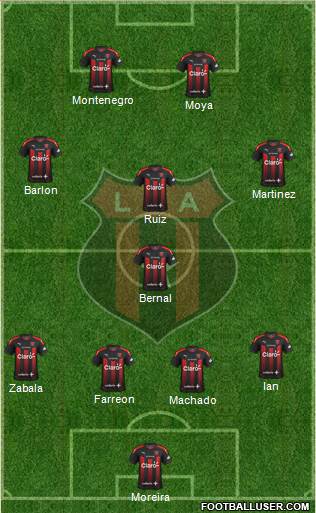 Liga Deportiva Alajuelense football formation