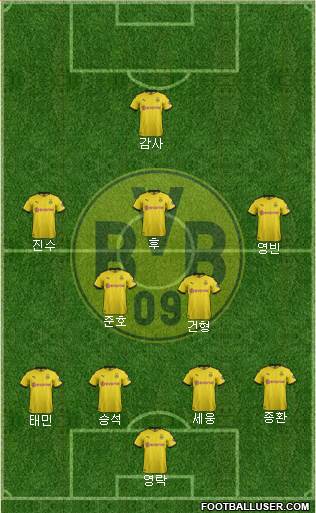Borussia Dortmund Formation 2020