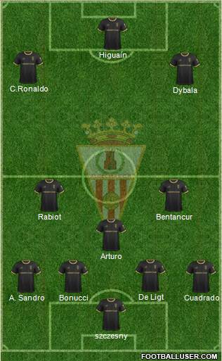 Algeciras C.F. 4-3-3 football formation