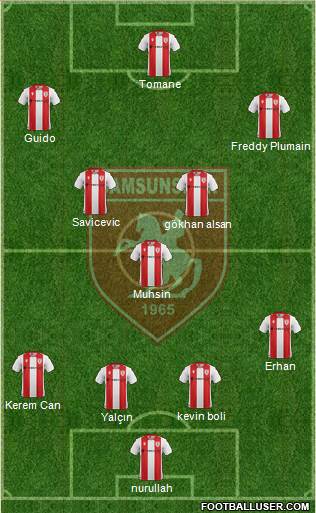 Samsunspor football formation