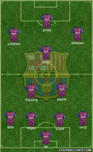 F.C. Barcelona Formation 2020