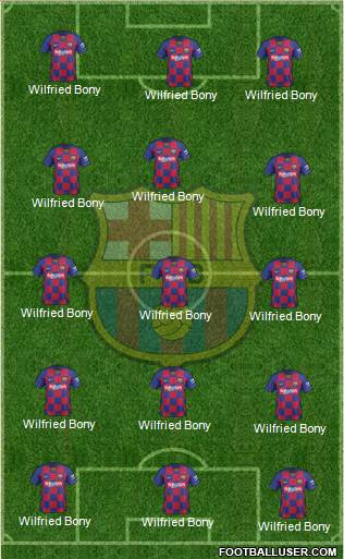 F.C. Barcelona Formation 2020