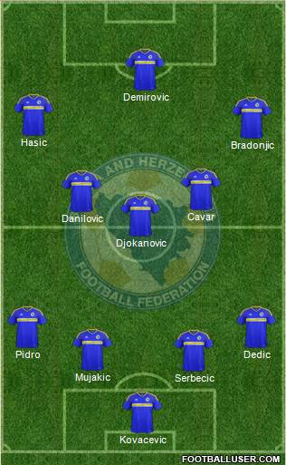 Bosnia and Herzegovina football formation